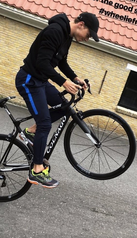 Tjerk De Boer Op Fiets