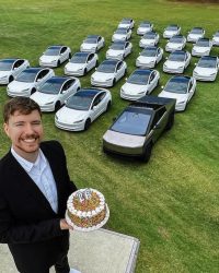 Mr Beast Tesla Give Away